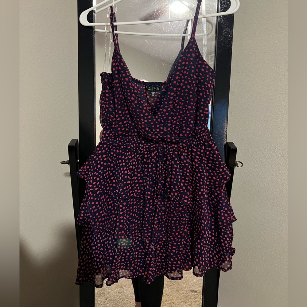 Blue and pink mini dress perfect for a party! Worn once!
